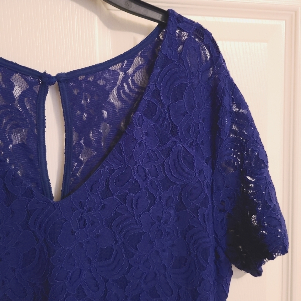 41 Hawthorn Blue Cypress Lace Dress